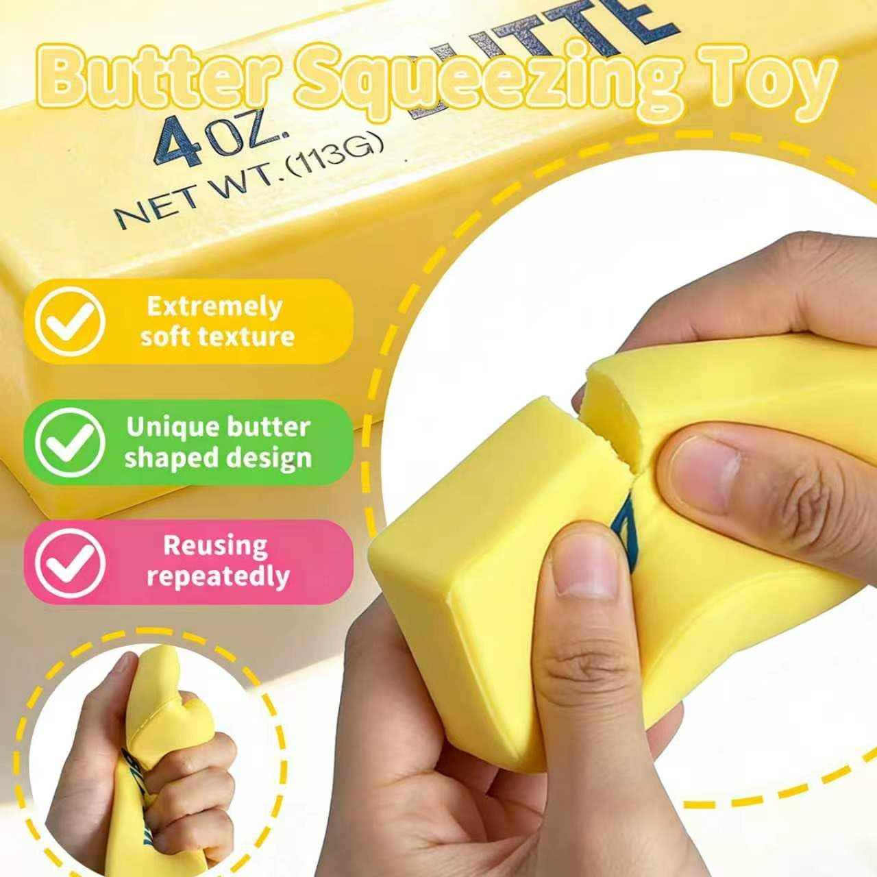 Butter Squishy Toy