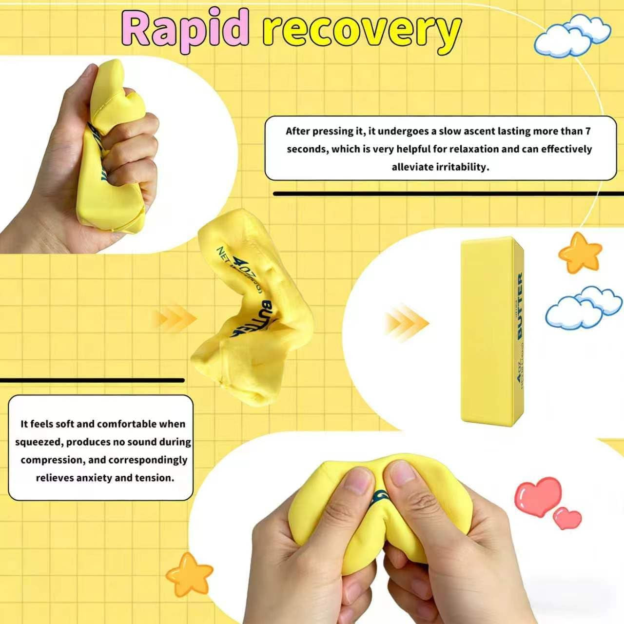 Butter Squishy Toy