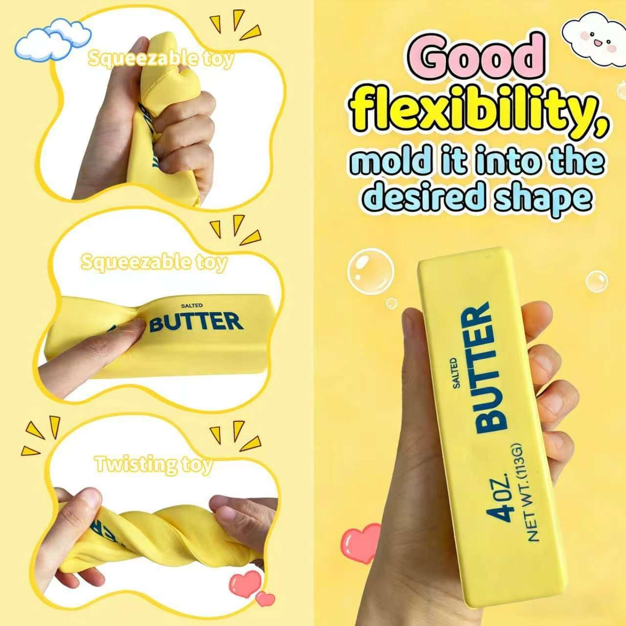 Butter Squishy Toy