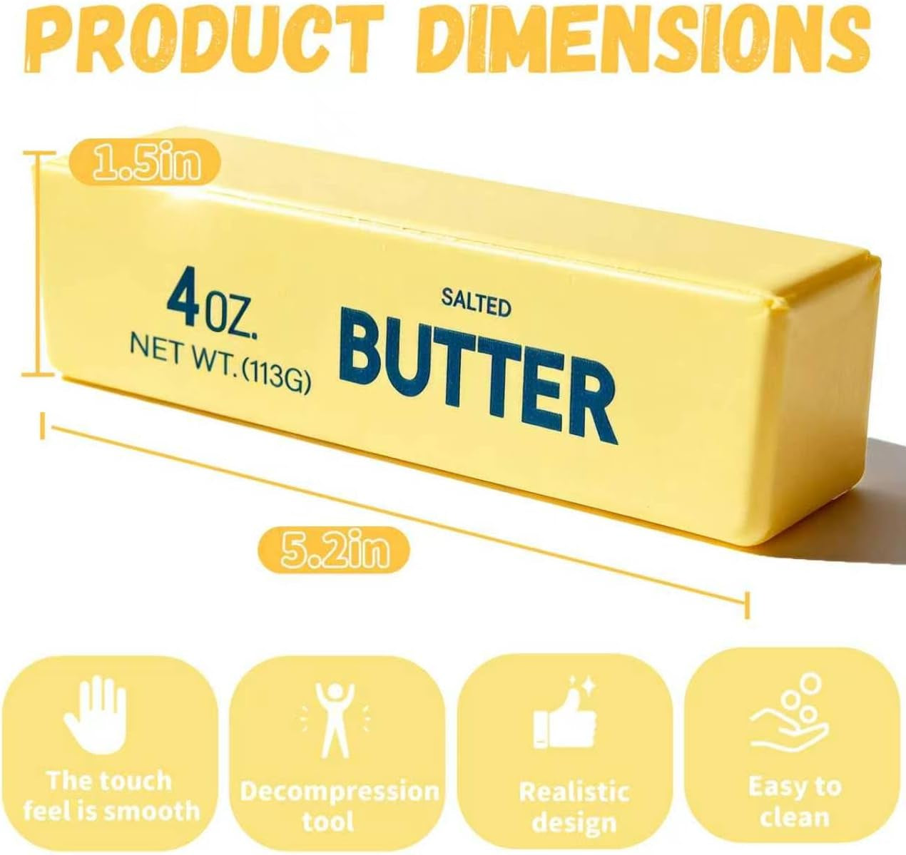 Butter Squishy Toy